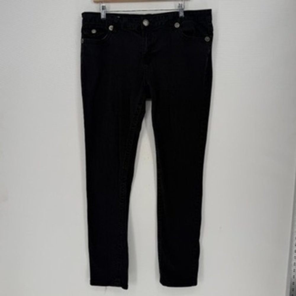 True Religion Johnny Super Pants Mens 38 Black Vintage Goth Grunge Punk Skater